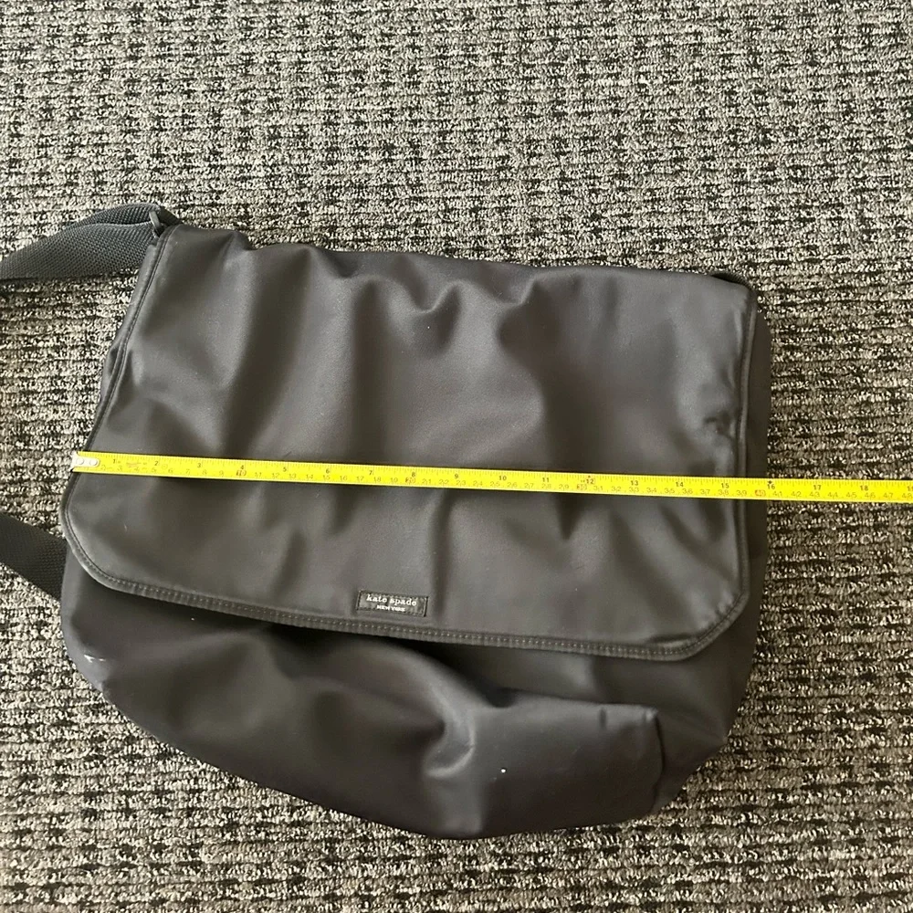 Kate Spade Black Nylon Messenger/Laptop Bag